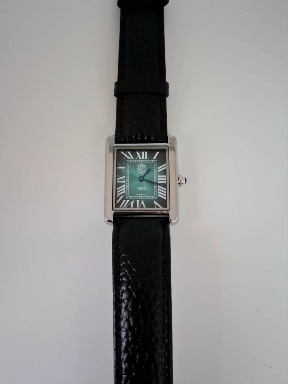 NEW Pierre Lucerne Aquamarine 1888 Men's Tank Watch